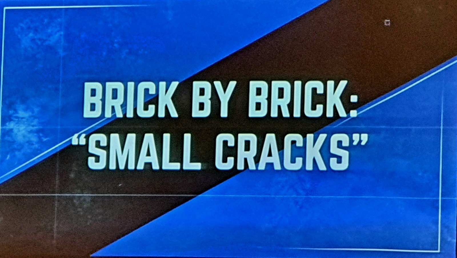 Small Cracks – Brick by brick by Ps. John Sitorus