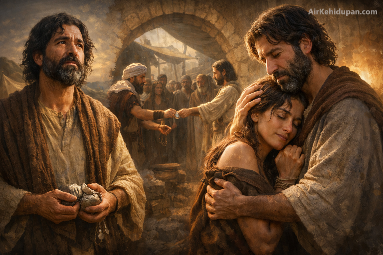 Hosea with his wives