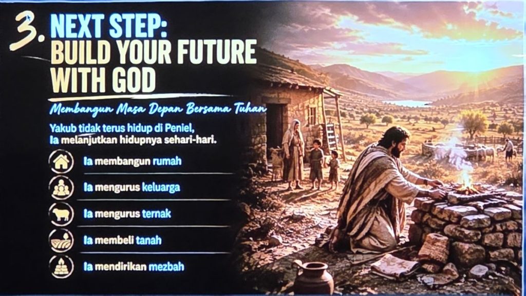 Mulai menapaki masa depan bersama Tuhan hari lepas hari