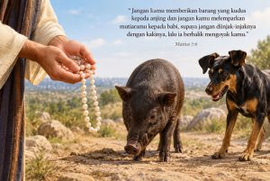 Jangan buang benda kudus dan berharga kepada anjing dan babi